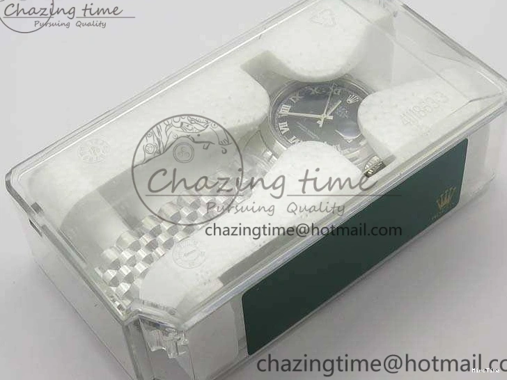 MiroTime 0223 DateJust 36mm SS 116200 ARF 1:1 Best Edition Black Roman Dial On 904L SS Jubilee Bracelet SA FlexibleFit 3519